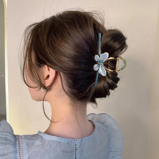 Pinza para cabello - mariposa azul