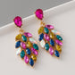 Aretes penacho- rosados
