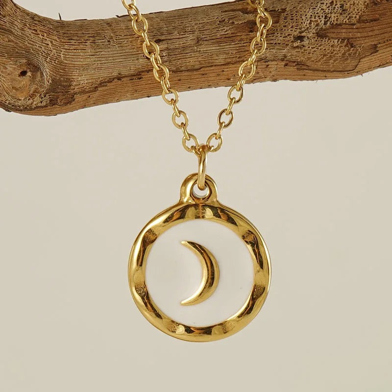 Collar de luna- acero inoxidable