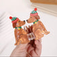 Pinza perrito navideño