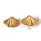 Aretes de abanico - acero inoxidable