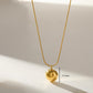 Collar con dije circular acero inoxidable