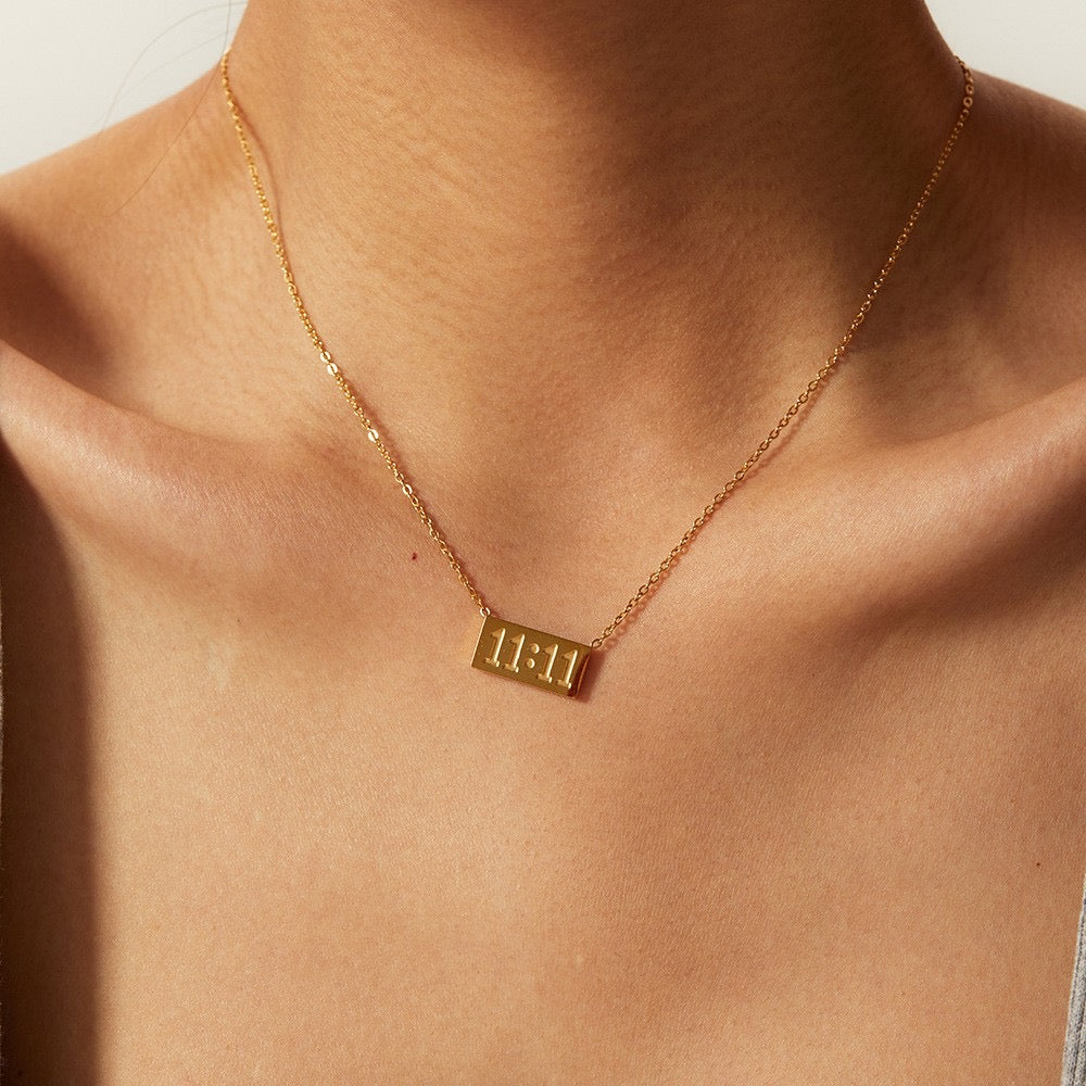 Collar 11:11 - acero inoxidable