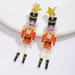Aretes de cascanueces rojos