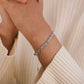 Pulsera espiral plateada 3mm- acero inoxidable