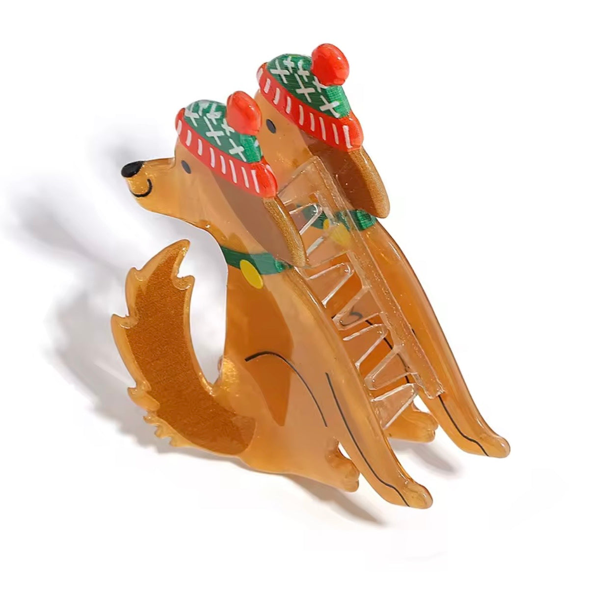 Pinza perrito navideño