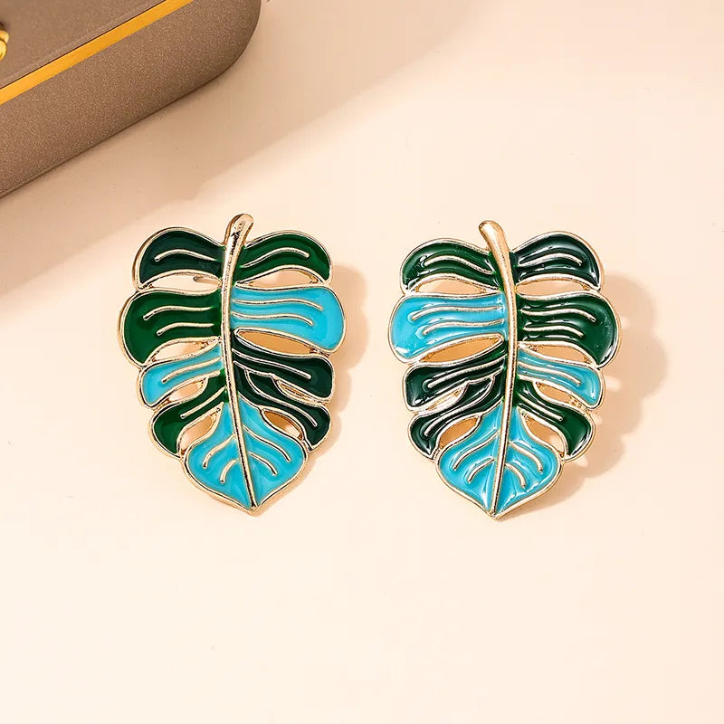 Aretes hojas Hawái