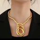 Collar versátil dorado