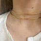 Collar dorado estilo choker