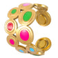 Anillo ajustable colores - acero inoxidable