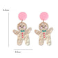 Aretes estilo galleta de jengibre