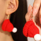 Aretes gorrito rojo
