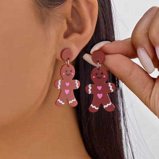 Aretes galleta de jengibre