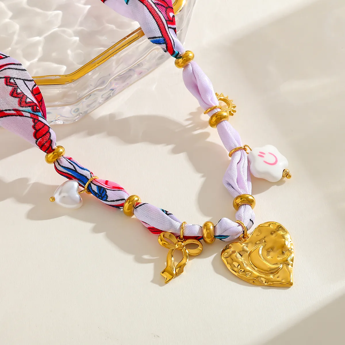 Collar con dijes de acero inoxidable - mod2