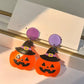 Aretes calabaza con sombrero