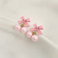 Aretes cerezas rosadas