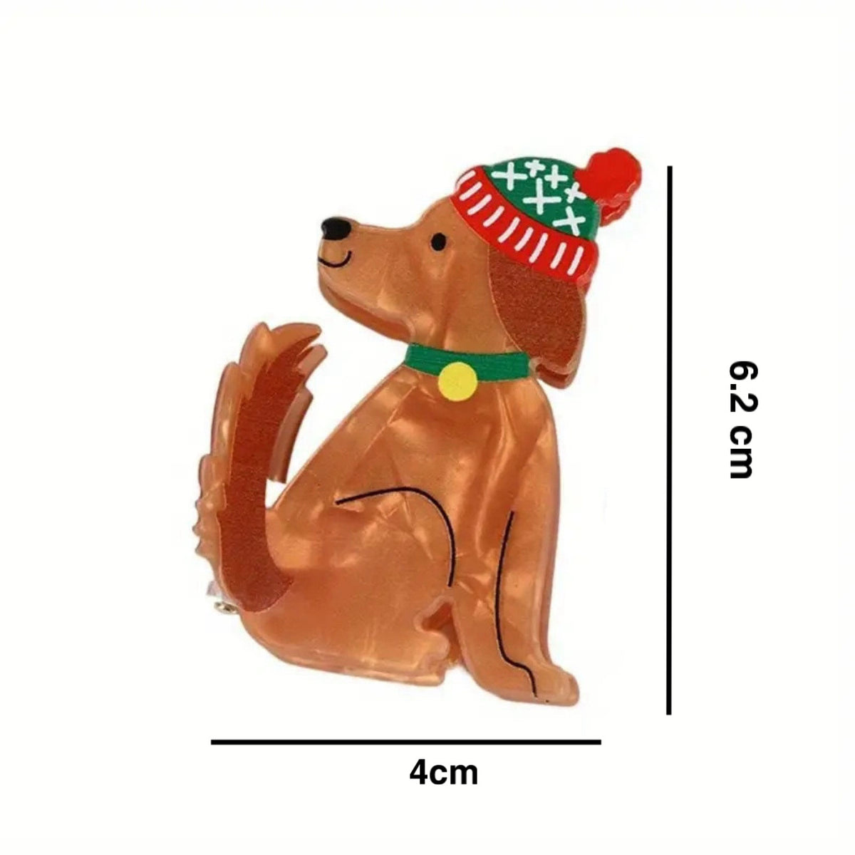 Pinza perrito navideño