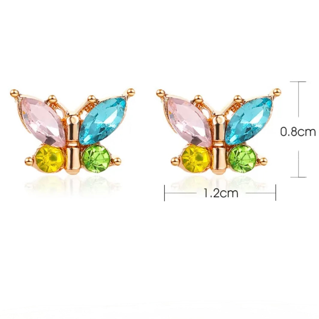 Aretes de mariposa