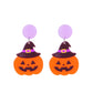 Aretes calabaza con sombrero
