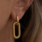 Aretes dorados tipo Huggies - acero inoxidable