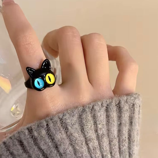 Anillo ajustable gatito