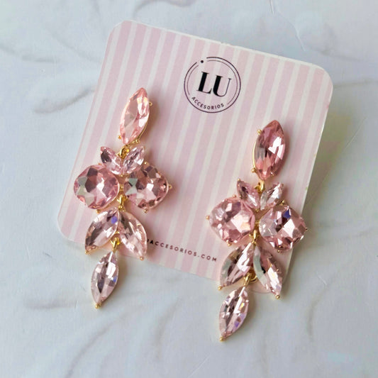 Aretes rosados