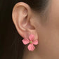 Aretes de florecitas rosa bajito