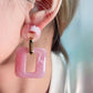 Aretes rosados