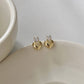 Aretes de corazón mini- dorado