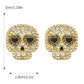 Aretes calaveras pedrería