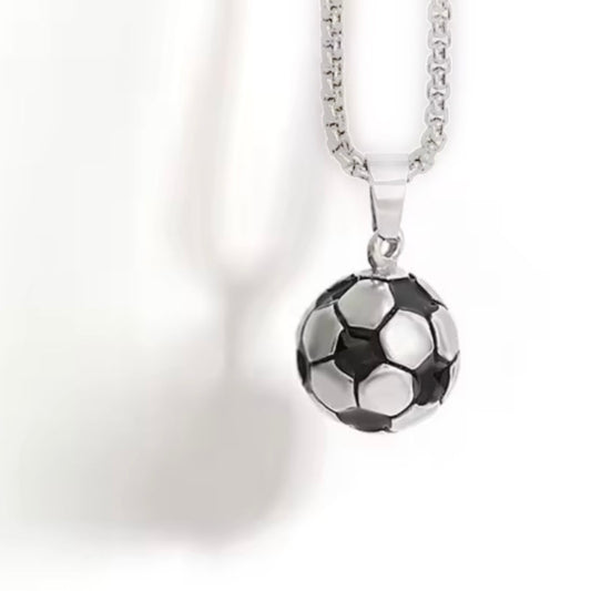 Collar de futbol unisex- acero inoxidable