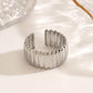Anillo ajustable - acero inoxidable (1 pieza)