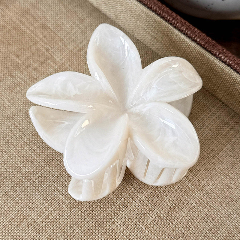 Pinza de cabello - blanca