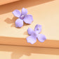 Aretes de florecitas lilas