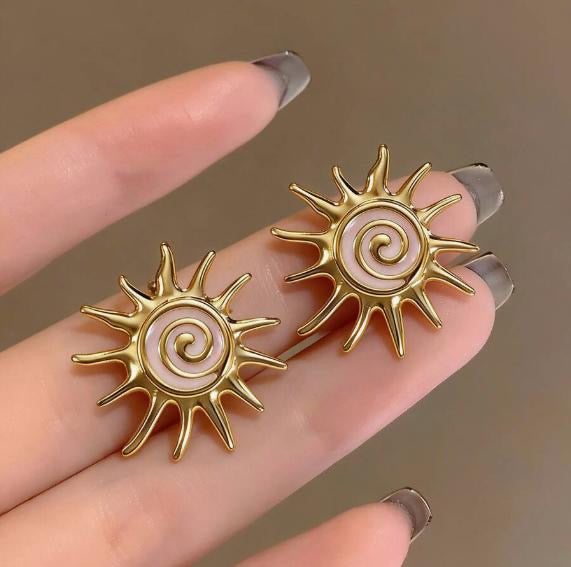 Aretes soles - acero inoxidable