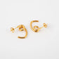 Aretes nudo - acero inoxidable