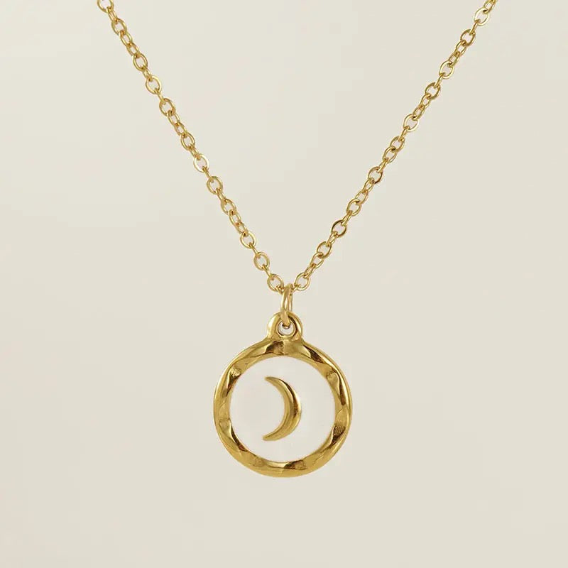 Collar de luna- acero inoxidable