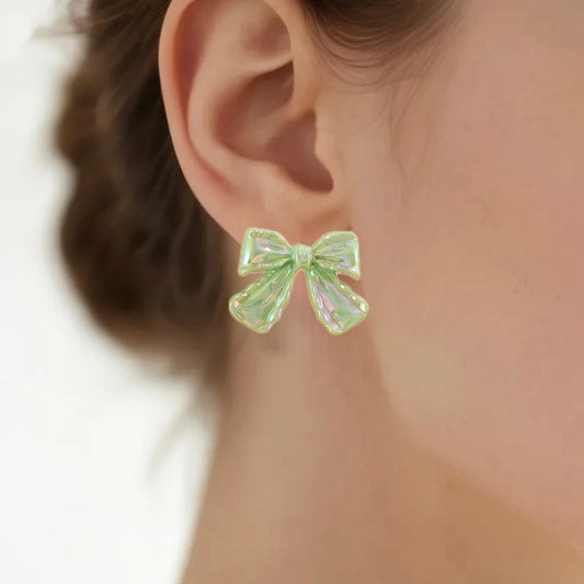 Aretes de lazos tornasol mod4