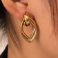 Aretes dorados mod4 - acero inoxidable