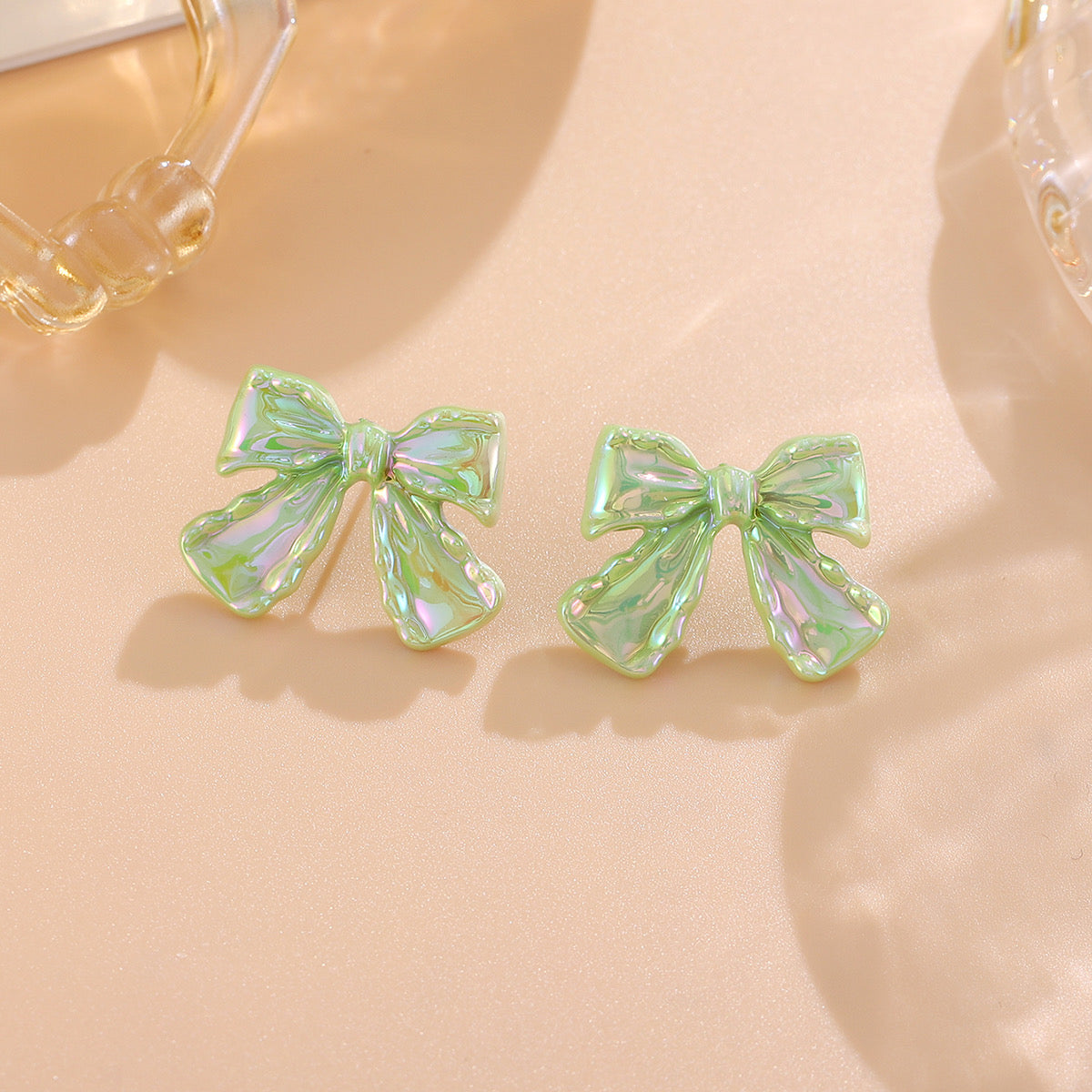Aretes de lazos tornasol mod4