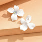 Aretes de florecitas blancas