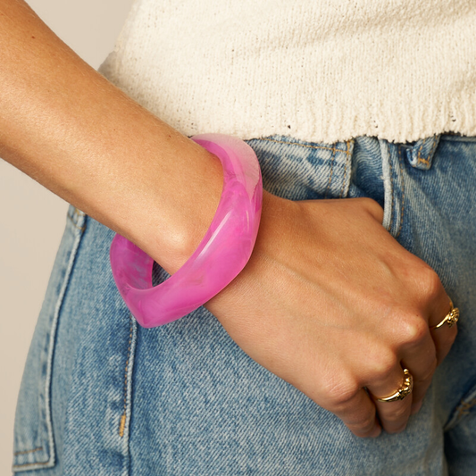 Pulsera acrílico - rosa
