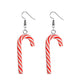 Aretes de bastones Navidad