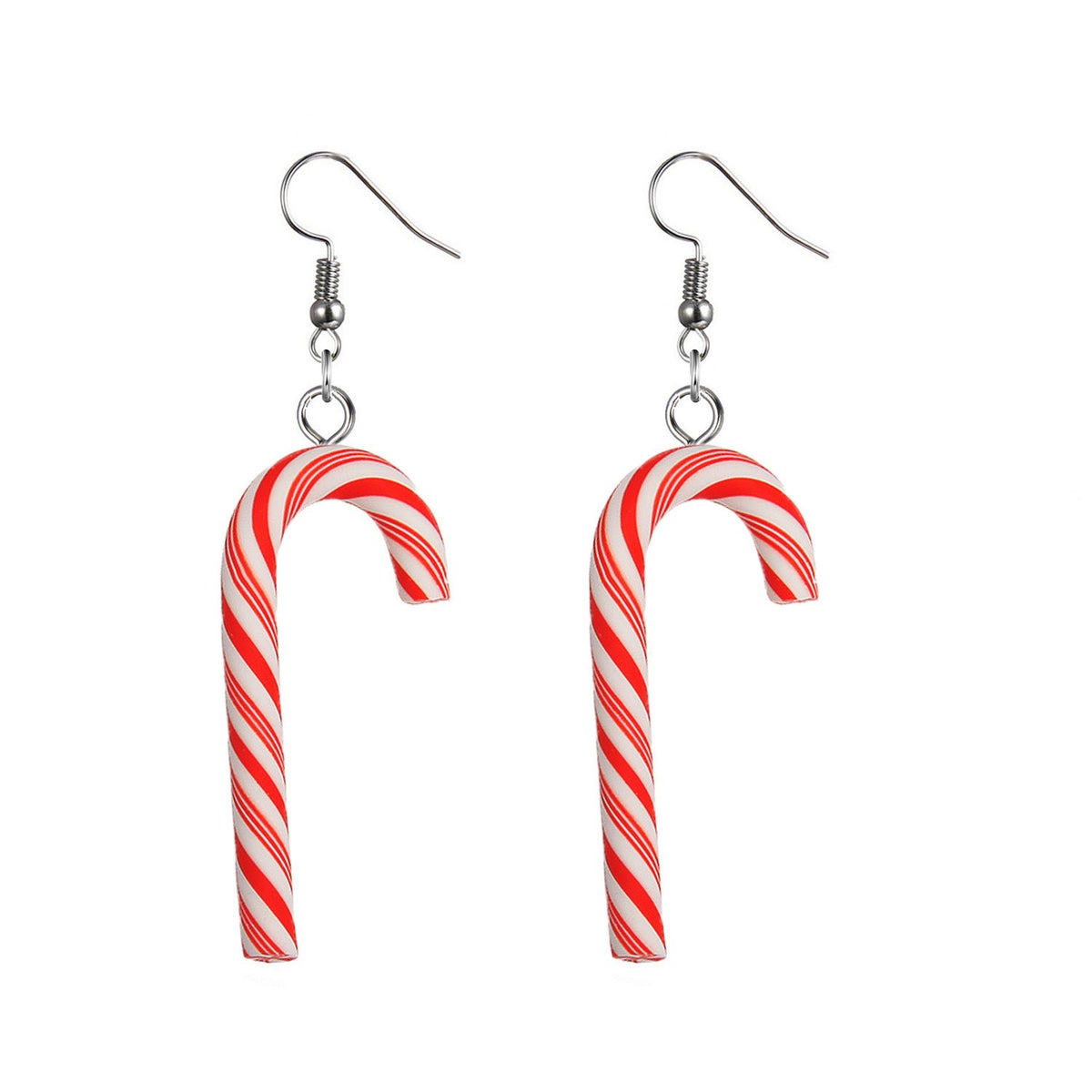 Aretes de bastones Navidad