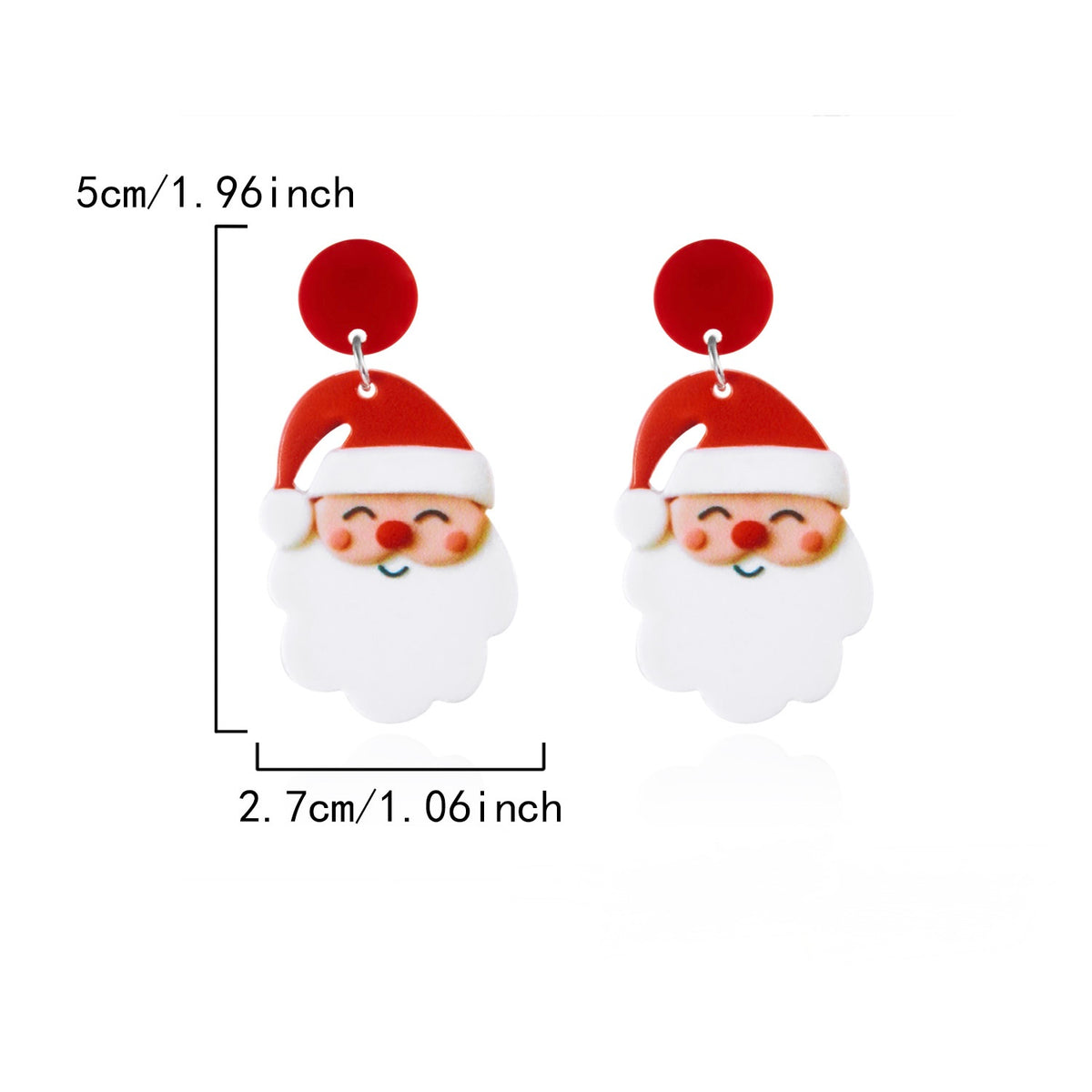 Aretes santa claus