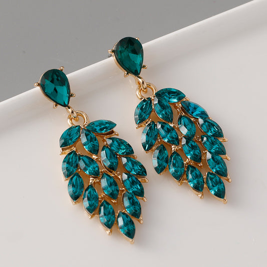 Aretes penacho- azules