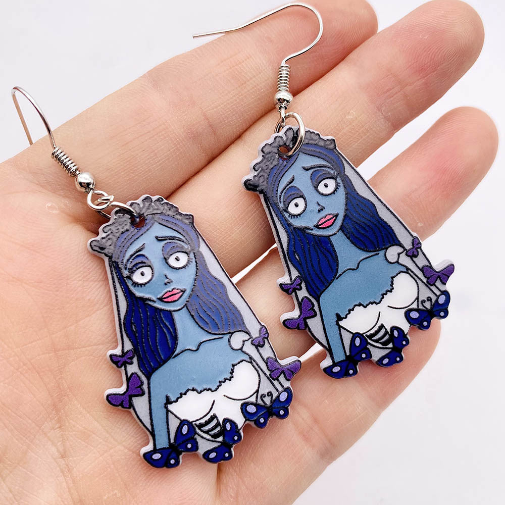 Aretes novia halloween