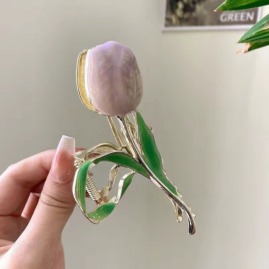 Pinza para cabello - tulipán
