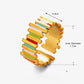 Anillo ajustable colores- acero inoxidable