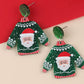 Aretes de suéter santa claus